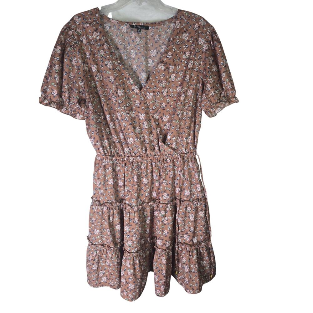 Salt & Sugar Sundress A-line Ruffle Floral XL Dress Tiered Knee-length Summer
